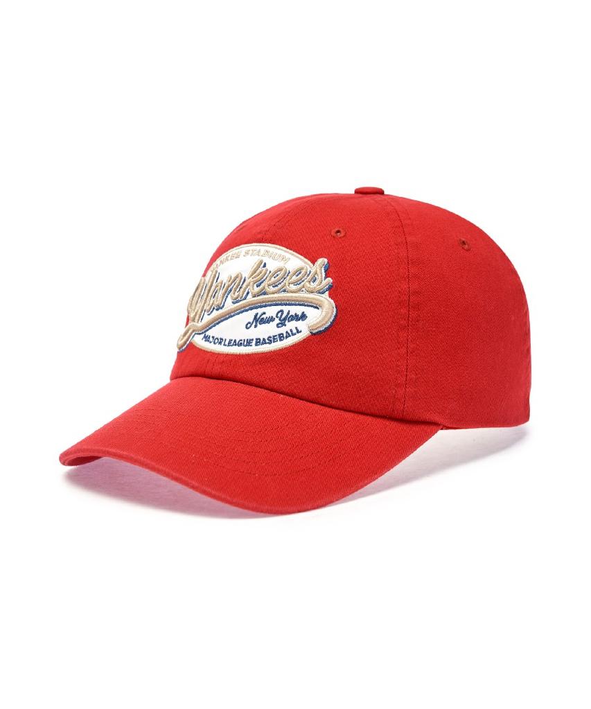 Кепка-бейсболка Emelbi Street Oval Cursive Unstructured Ny (красный)