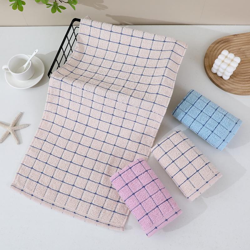 Утолщенное мягкое впитывающее хлопково-полиэстеровое полотенце для лица - подарок для домашнего использования
