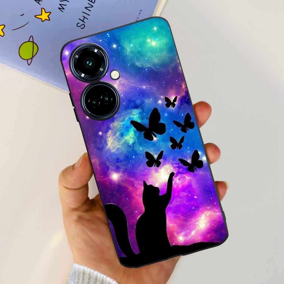 Для Tecno Camon 19 / 19 Pro 4G 5G / 19 Neo Задняя крышка Мультяшный Крутой стиль Животные Девочковый Мягкий ТПУ Силикон Чехол для телефона Матовый Coque