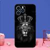 Чехол-животное Лев для iPhone 16 15 13 11 12 14 Pro Max XS XR X Plus 13 mini Мягкий чехол Fundas Capa Shell