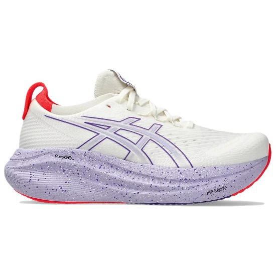 Asics Gel Nimbus 27 Tokyo Крем Эдо Пурпурный Женские Кроссовки Белые 1012B913-500