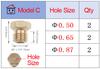 gas cooker brass nozzle 0.5/0.65/0.7/0.73/0.8/0.85/0.87/0.9/0.95/0.97/1.02/1.15/1.35 stove copper oven parts for sabaf burner
