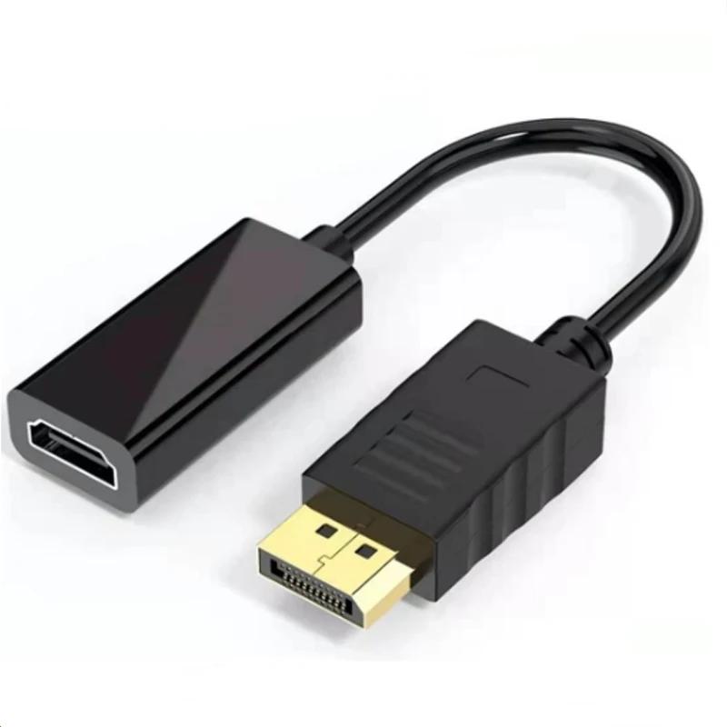 4K DisplayPort на HDMI-совместимый Адаптер Штекер DP на Гнездо HDMI-совместимый Кабель-конвертер Видео Аудио Для Проектора HDTV ПК