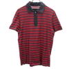 Border Pattern Short Sleeve Polo Shirt S Men's Used