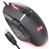 QYD Q309 Gaming Mouse Wired Gaming PC Mouse 7200 Adjustable DPI Ergonomic Design USB Gaming Mouse Compatible with Large Hands 8 Program Buttons LED