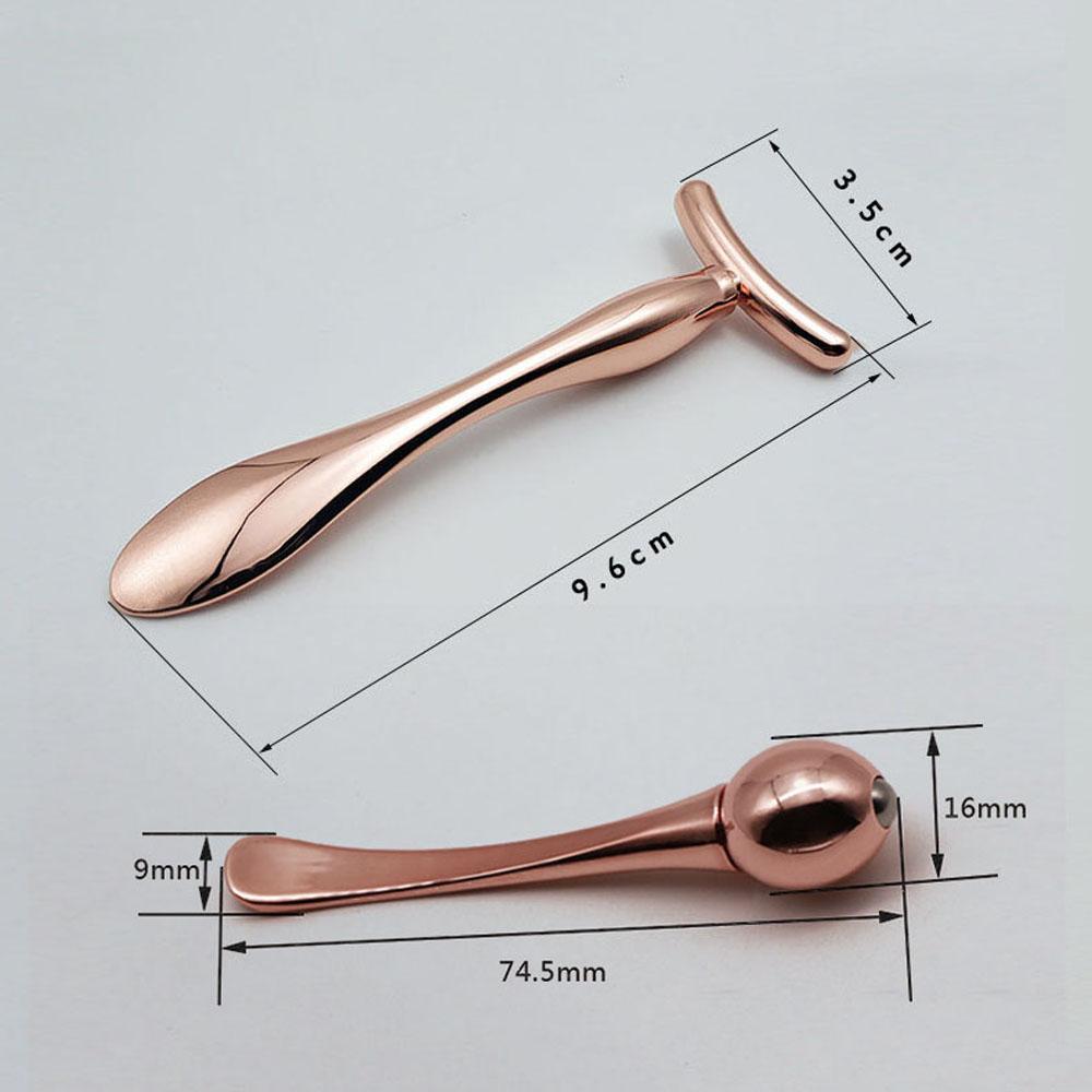 T-shape Facials Massage Stick Eye Cream Spoon Face Lifting Eye Massage Roller Face Cream Applicator