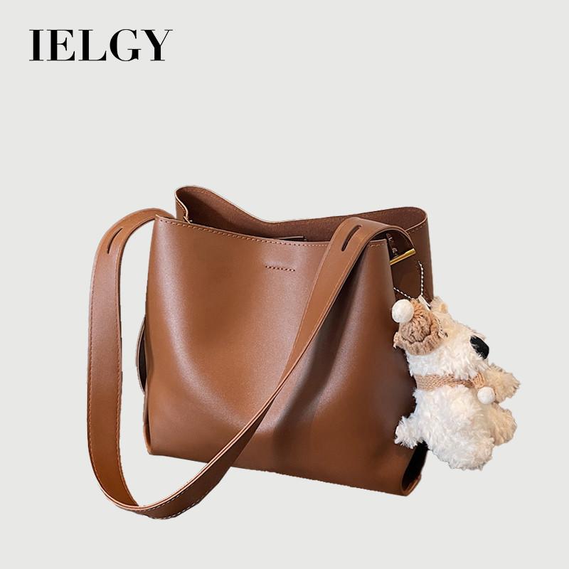 IELGY Ladies Bucket Bag Summer Simple All-Match Shoulder Messenger Bag