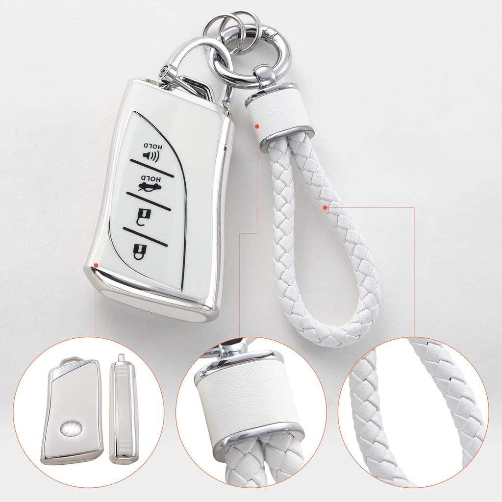 Чехол-брелок Lexus с брелком, мягкий защитный чехол для ключей из ТПУ, подходит для Lexus ES350 ES300h UX200 LS500 LS500H LC500