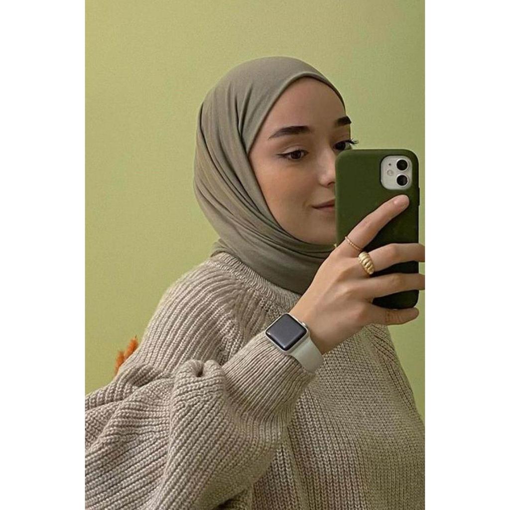 Premium Jersey Hijab Light Green