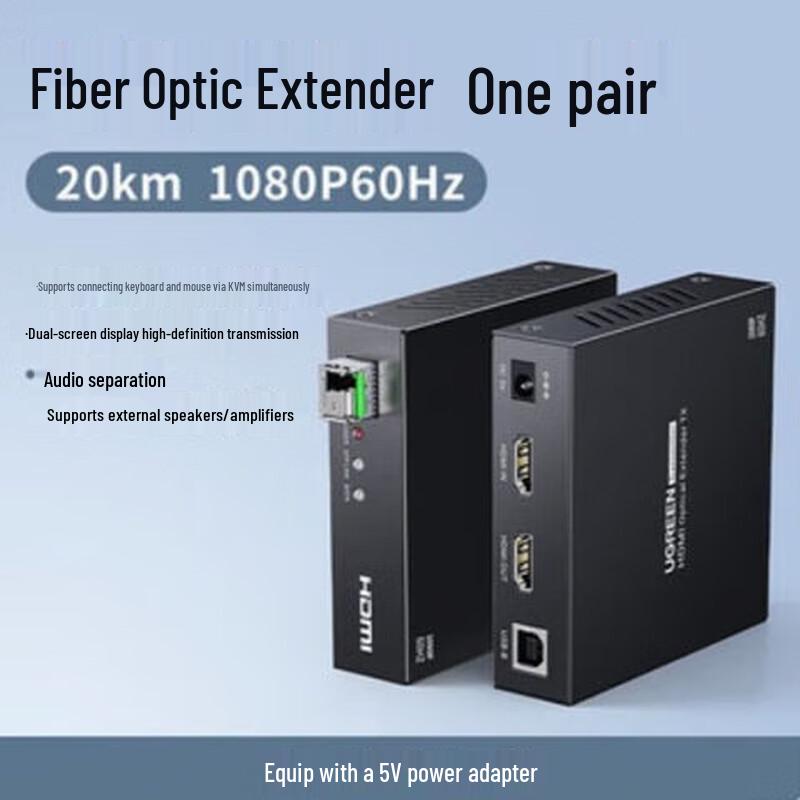 UGREEN AT302-45655 HDMI Fiber Optic Transceiver