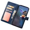 IDEWEI for Motorola Edge (2024) 5G Case Card Slots Holder Leather Phone Cover Crazy Horse Texture
