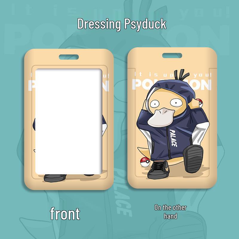 Cartoon Lanyard ID Holder for Students: School, Bus, Meal, or Work Badge