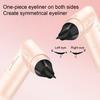 2Pcs Double Head Precision Eyeliner Stamp Long-Lasting Waterproof Smudge-proof Liquid Eyeliner Pen Easy Cats Eye Stencil Makeup Tool