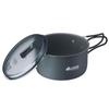 LOGOS LOGOS Water Strainer Cooker Set 81210211 Gray Diameter x Height Total Length 25cm Camping Hard Anodized Finish [Pot] (approx.) 16.5 8.2cm /