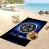 Leicester City Personalized Printed Beach Towel Soccer Logo Support Custom Name Text Absorbent Towel For Sport Travel Special Gift