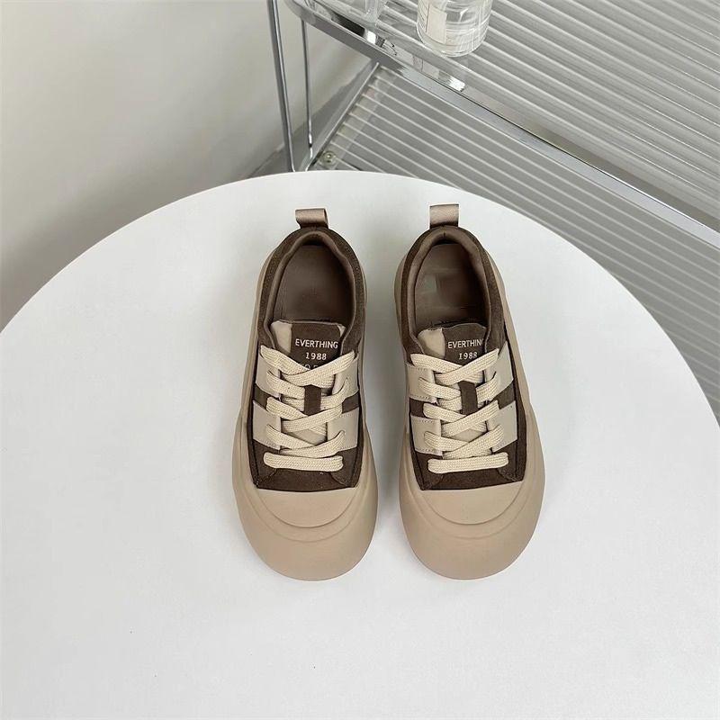 Женские осенне-зимние бархатные кроссовки на толстой подошве - милые и повседневные