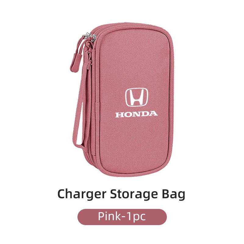 CKBSX1 Car Digital Storage Bag Waterproof Cable EVA Charging Tools Organizer For Honda Jsrzcing Civic Accord Fit City Vezel CRV Odyssey