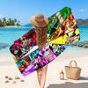 One Piece Printed Swim Towel, Portable Water Absorbent Towel for Beach Camping Daily Bathroom Use