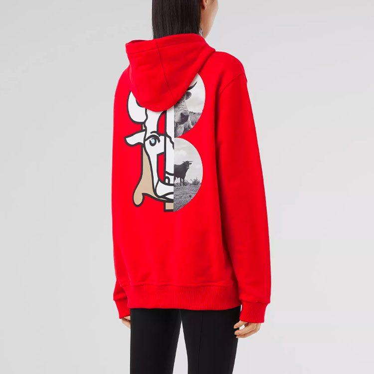 Burberry Толстовка Унисекс Ярко-красная 80370821