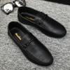 Fashion Fashion Men's Casual Leather Shoes 2024 Summer New Men Loafers Comfortable Slip On Driving Shoes Soft Sole Breathable Flats