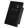 Smart Wall Outlet 2.4G WiFi Touch Light   Voice Remote Control Smart Plug with USB and Type C   Port for  