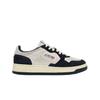 Medalist Low Suede Sneakers White Blue Hair Effect