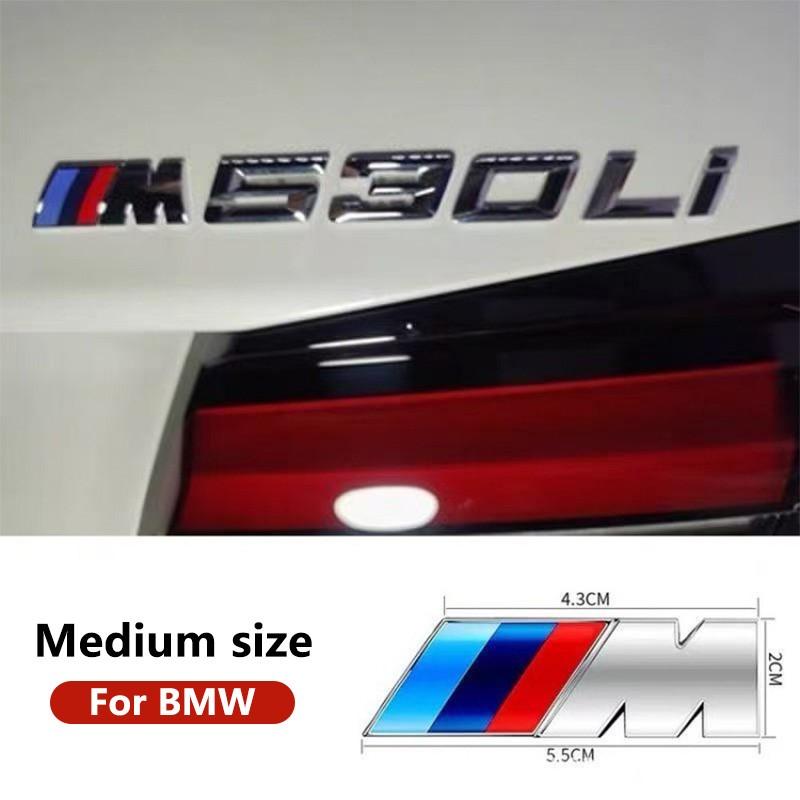 NAZF2 Car Rear Luggage Compartment Logo Sticker Metal Sticker M Emblem For BMW E34 E36 E60 E90 E46 E39 F10 F30 X5 X6 M3 M5 E71 F01 F02