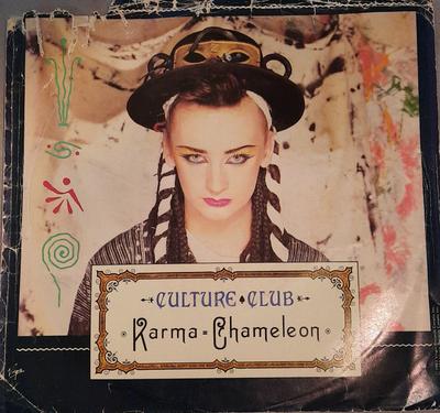 7-дюймовая пластинка CULTURE CLUB - Karma Chameleon VS1176 Virgin 1983 Канада Поп Б/У
