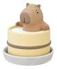 Decor Corporation Moisturizing Mascot "Yuru Ruri Weather" Kapibara Size: Approx. W4.3 D4.3 H7 AG-29967