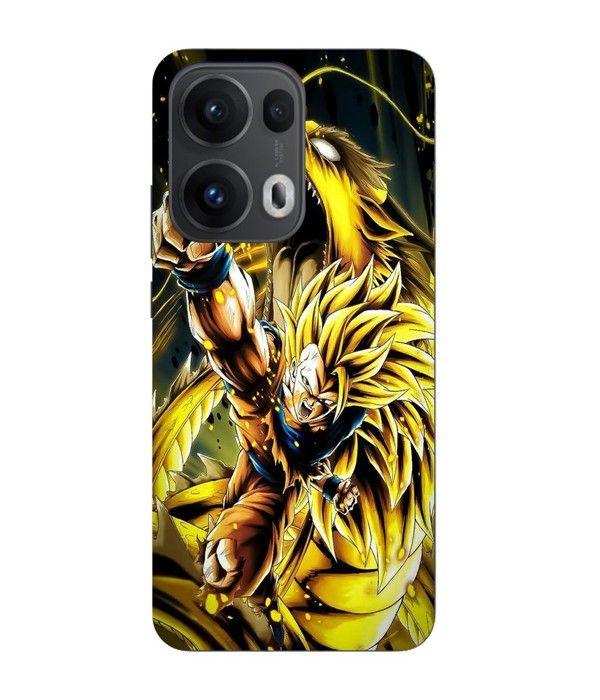 Coque Maniacase Pour Oppo Reno 13 Pro 5G Son Goku Super Saiyan SSJ3 Attaque point Dragon
