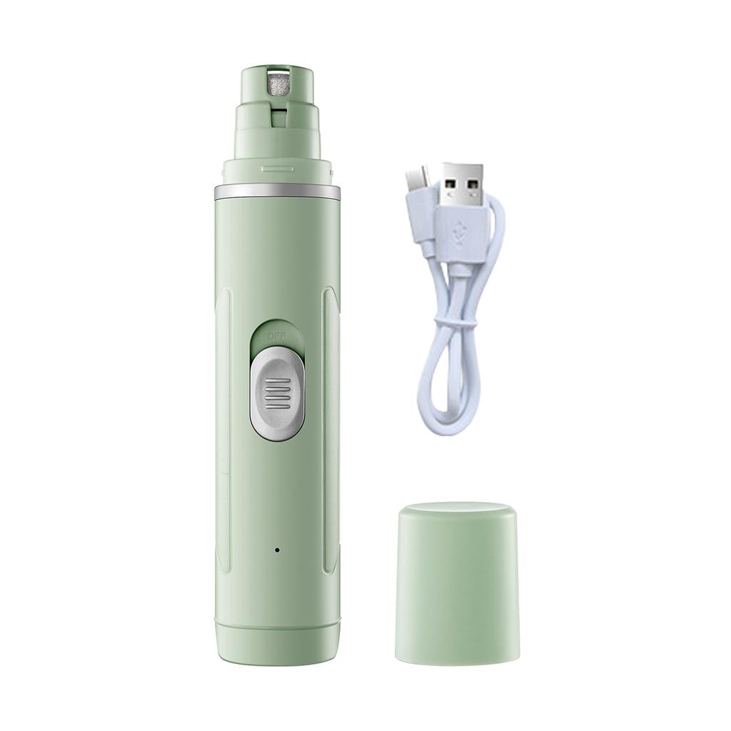 Электрическая машинка для стрижки когтей собак, перезаряжаемая через USB, безболезненная стрижка когтей с полирующим колесиком для маленьких и больших животных.