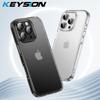 KEYSION Прозрачный матовый чехол для iPhone 16 Pro Max Прозрачный мягкий силиконовый + противоударный чехол для задней панели телефона из поликарбоната для iPhone 16 15 Pro Max