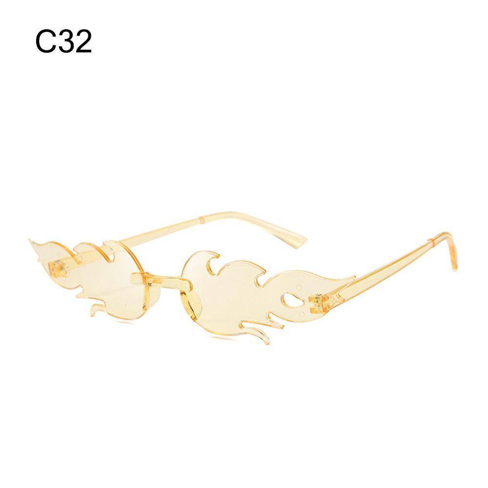 Novelty Eyewear Cosplay Party Flame Shaped Flame Sunglasses Sun Glasses Sunglasses for Women