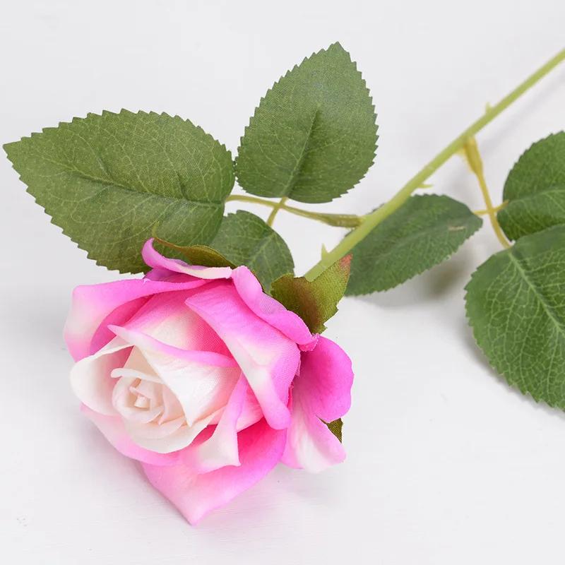 1шт искусственный букет цветов красный шелковый искусственный цветок розы для свадьбы украшение домашнего стола рождественский подарок на день святого валентина