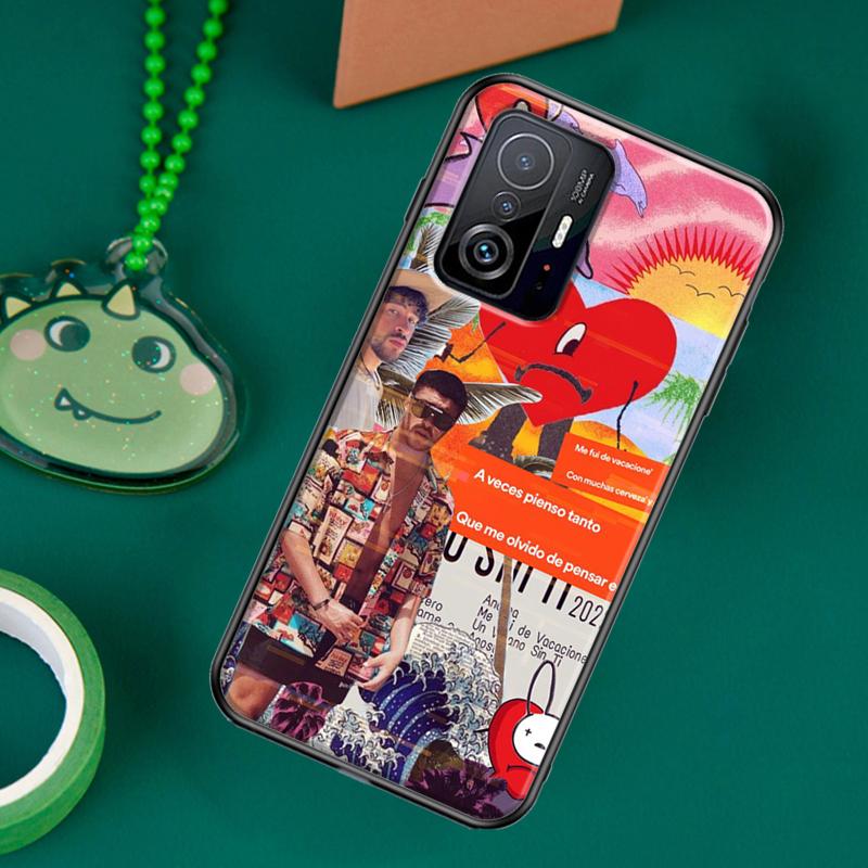 Чехол Bad Bunny Heart Радужного цвета для POCO F5 X5 X3 Pro X4 F4 GT F3 M5s C40, чехол для Xiaomi 13 12 Lite 11T 12T Pro 12X