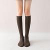Women's Knee-High Compression Socks – Solid Color, Slimming, Autumn/Winter, Japanese/Korean Style
