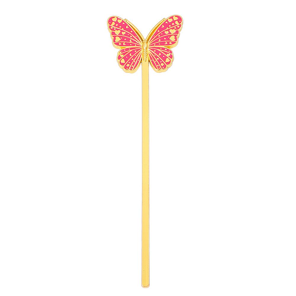 Aesthetic Book Page Clip Butterfly Metal Bookmark Student Reading Book Accessories School Stationery Decorating Books Gifts
