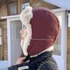 Autumn and winter new winter cycling warm ear protection artifact windproof velvet thickened cold-proof thunder front hat
