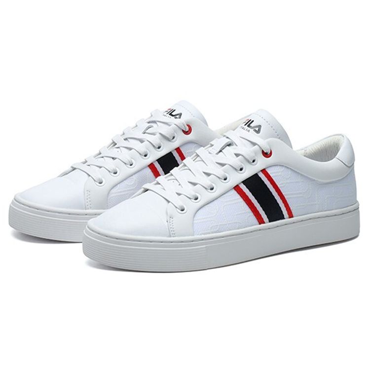 Fila 1911 Синтетическая кожа Нескользящие Амортизирующие Износостойкие Легкие Низкие Кеды Женские Кроссовки Белые F12W124345FWT