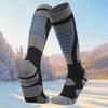 Зимние лыжные носки, теплые термоноски до колена, для холодной погоды, сноуборда, хлопковые носки для катания на лыжах, велоспорта
