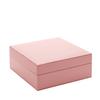 Pink Square Jewellery Box with Lift Up Lid