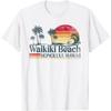 Пляж Вайкики Гонолулу Гавайи Семейный Отдых Лето Футболка