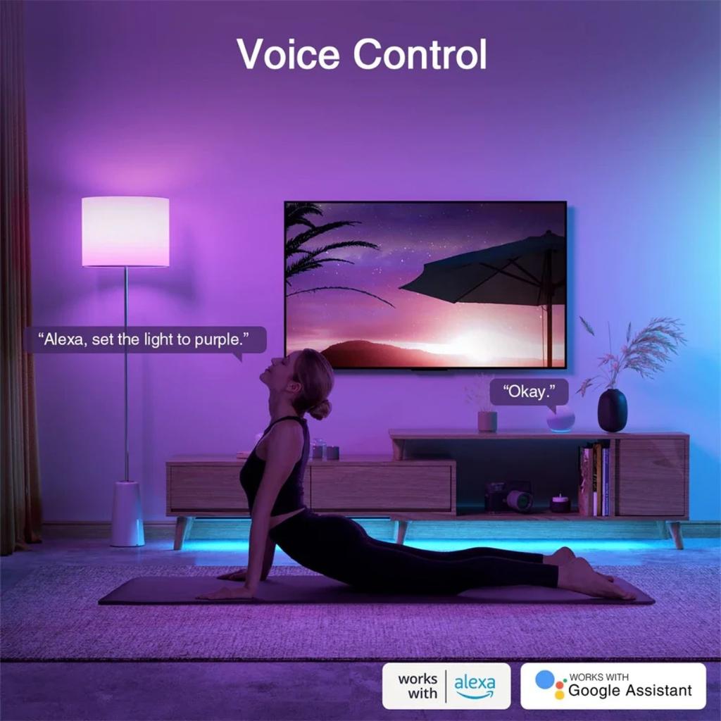 HOMZY Смарт-лампа Wi-Fi/Bluetooth E27 RGB Alexa Светодиодная лампа Умные лампочки AC 85-265V Умные лампы для Google Assistant Smart Life