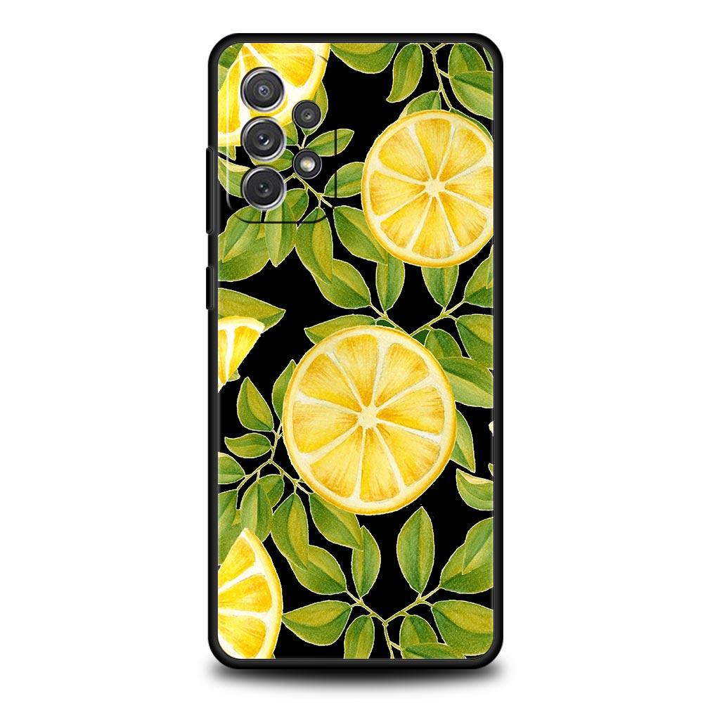 Чехол для телефона Samsung Galaxy A13 A51 A71 A41 A31 A21S A11 A01 A03S A12 A32 A52 A22 A23 A33 A53 A73 5G Cover Средиземноморский Лимон