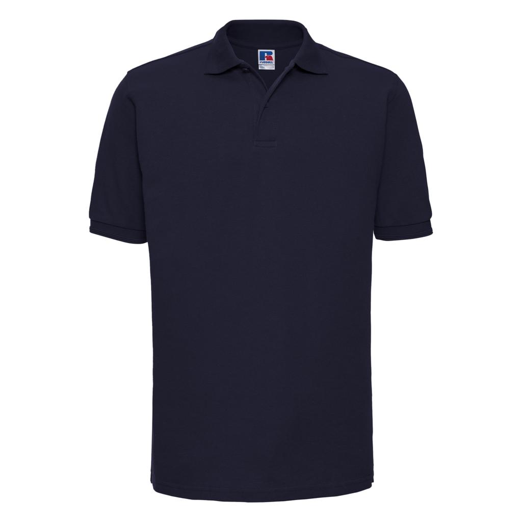 Russell Mens Ripple Collar & Cuff Short Sleeve Polo Shirt