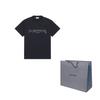 Balenciaga Женская черная футболка с рукавом спущенного плеча SS22 612965TLVF11069