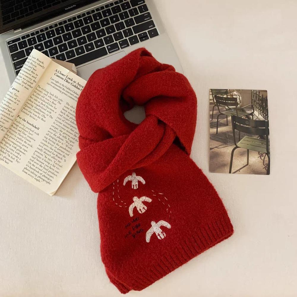 Warm Winter Scarf Thickened Neck Scarf Fashion Knitted Scarf Girls