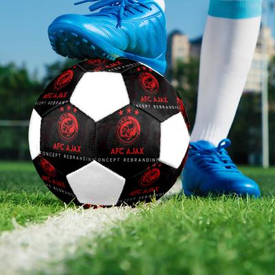 1 шт. Футбольный мяч AFC Ajax размер 5 ПрагаМяч для мини-футбола Цветной Для всех возрастов Машинная строчка ПВХ Готов к соревнованиям Прочный Высокий отскок