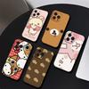 Милый Чехол для Телефона Чехол для Телефона Для Iphone 17 16 15 11 13 14 Pro Max X Xr Xs Max 12mini Черный Чехол-Крышка