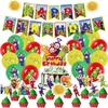 32pcs Teletubbies Party Supplies Including Banner Cupcake Toppers Balloons
